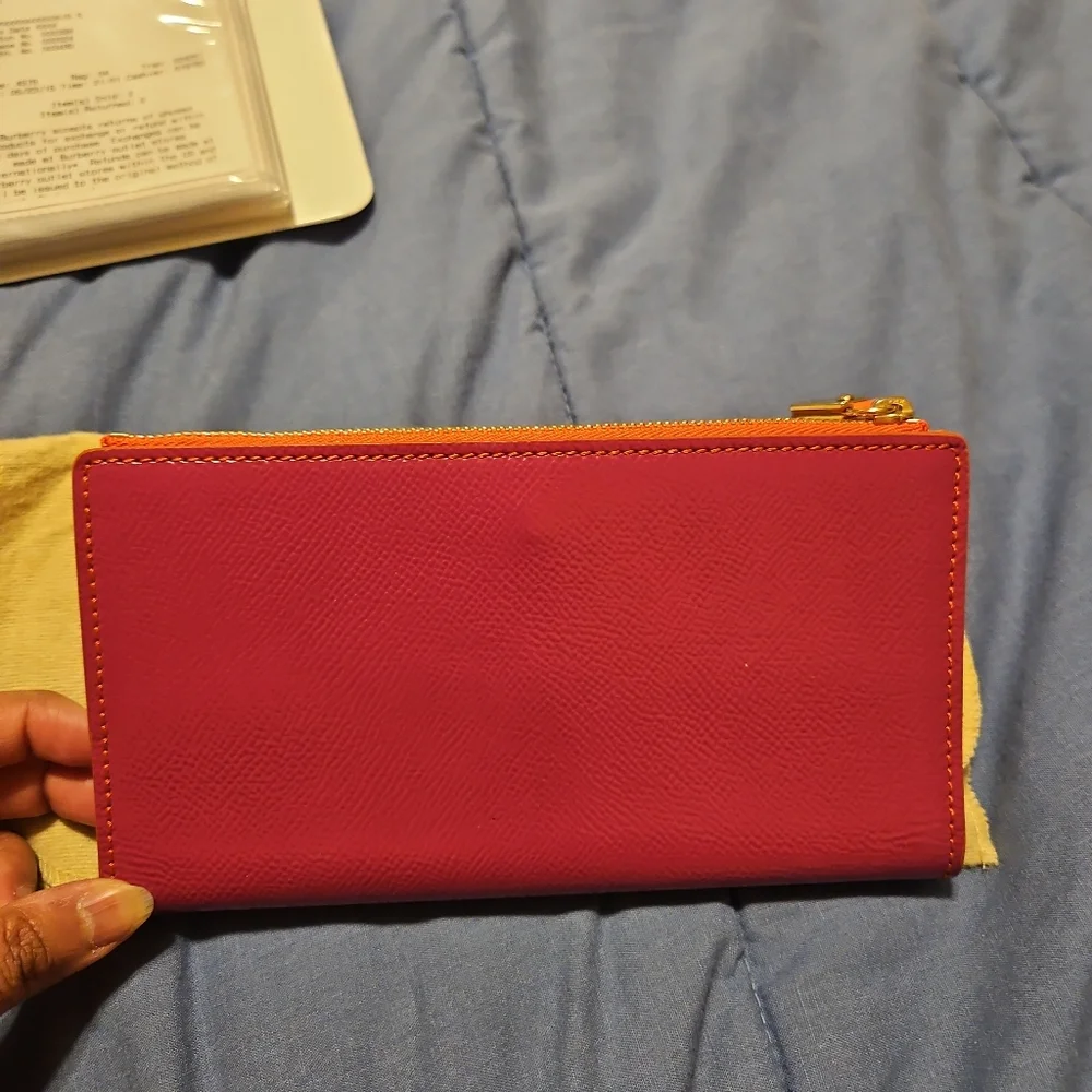 🛑BURBERRY Patent leather Constantine Continental Wallet - Picture 4 of 8